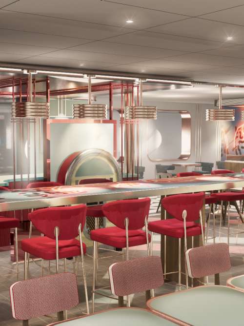 6th street diner on board dining p o cruises